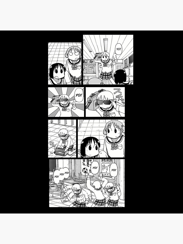 Nichijou Yuuko Yo Yo Yo Throw Pillow - Image 2