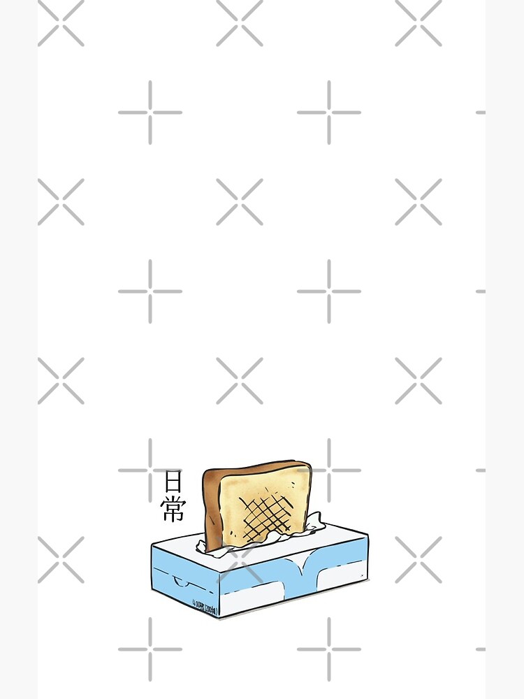 Nichijou Tissue Box Toaster Shower Curtain - Image 2