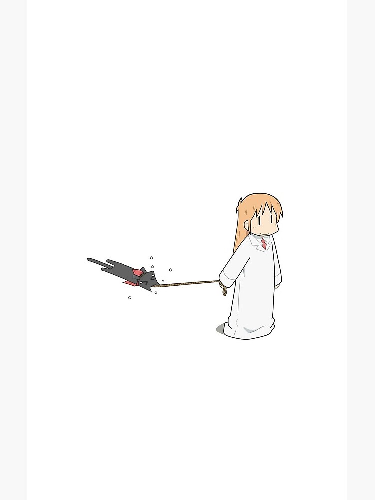 Nichijou Hakase Shinonome Walking Sakamoto Shower Curtain - Image 2