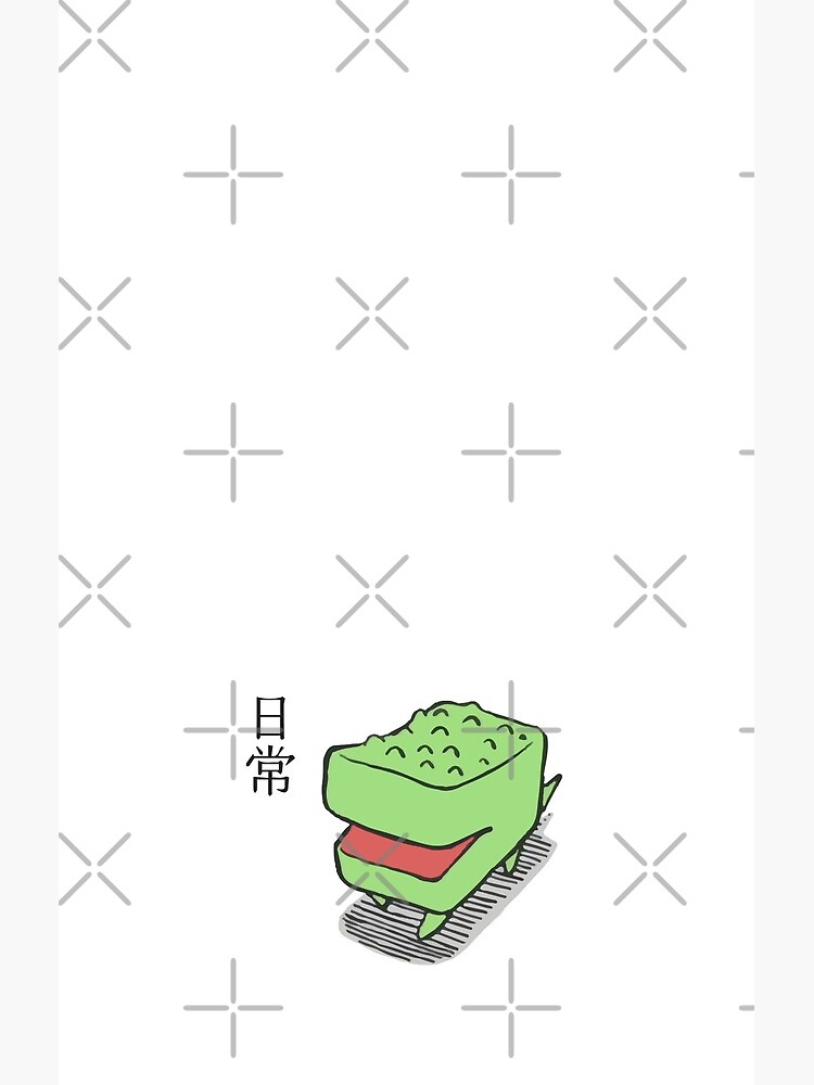 Nichijou Iconic Crocodile Shower Curtain - Image 2