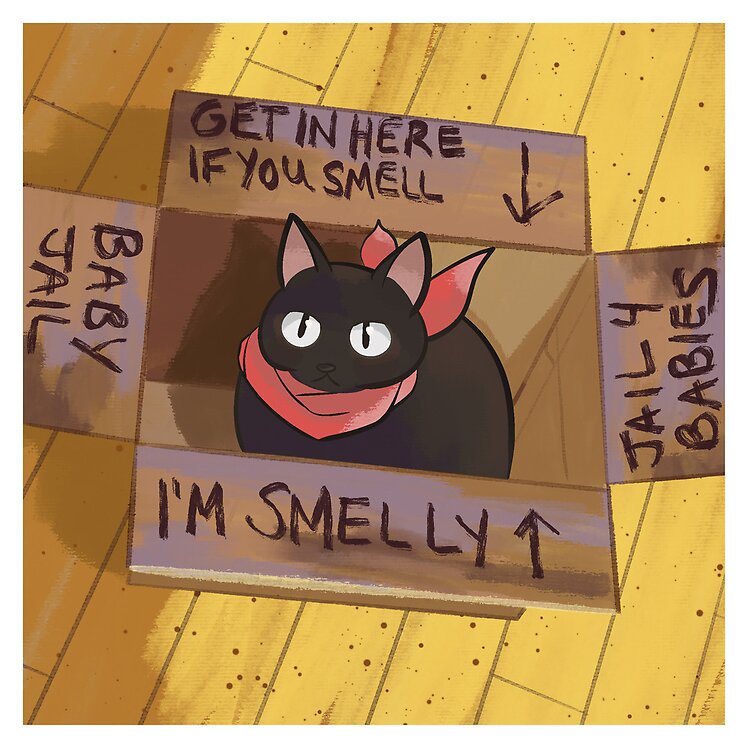 Stinky Cat Baby Nichijou Tote Bag - Image 2