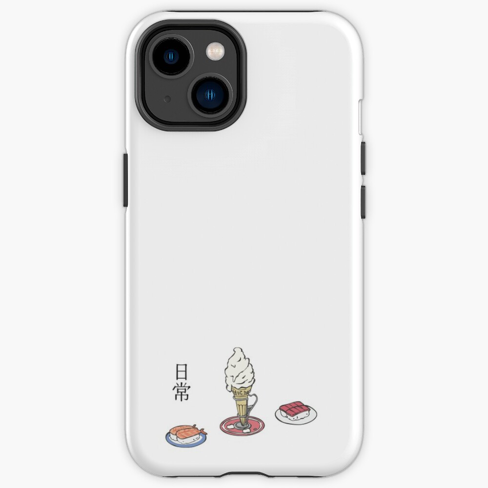 Nichijou Ice Cream And Sushi Iphone Case