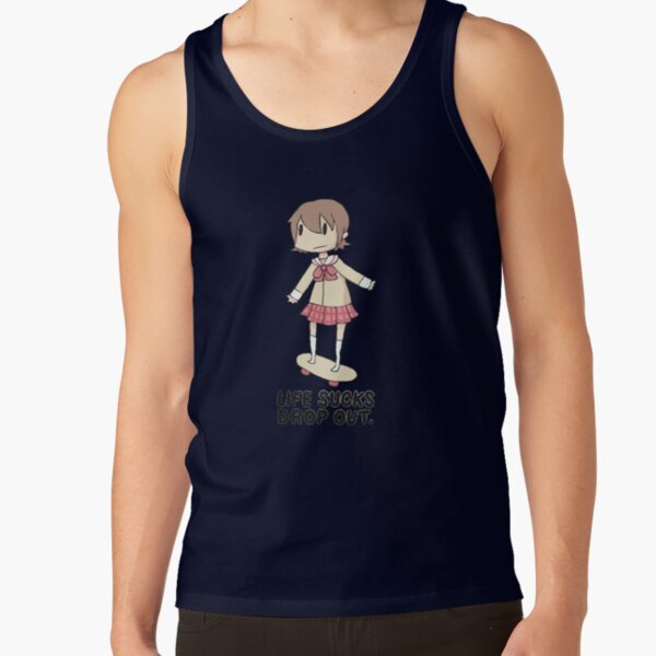 Yuuko Aioi Life Sucks Drop Out Tank Top - Image 5