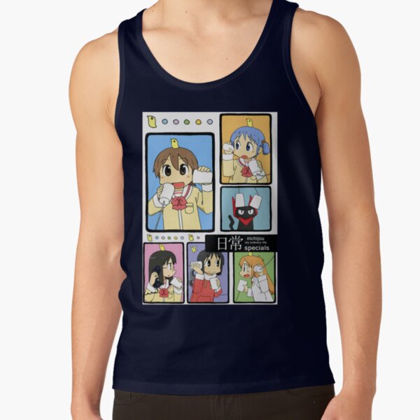 Nichijou Main Characters Tank Top - Image 5
