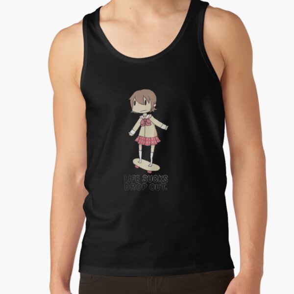 Yuuko Aioi Life Sucks Drop Out Tank Top - Image 3