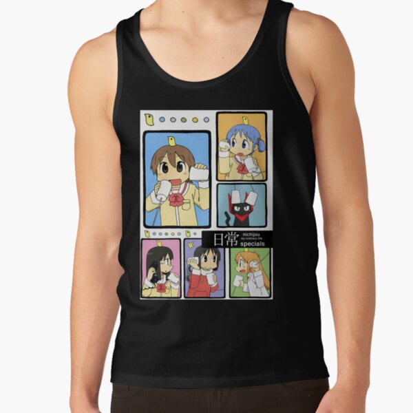 Nichijou Main Characters Tank Top - Image 2