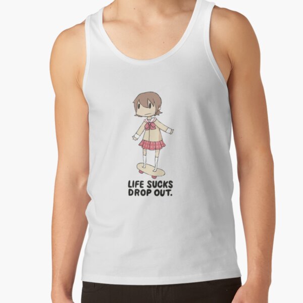 Yuuko Aioi Life Sucks Drop Out Tank Top - Image 2