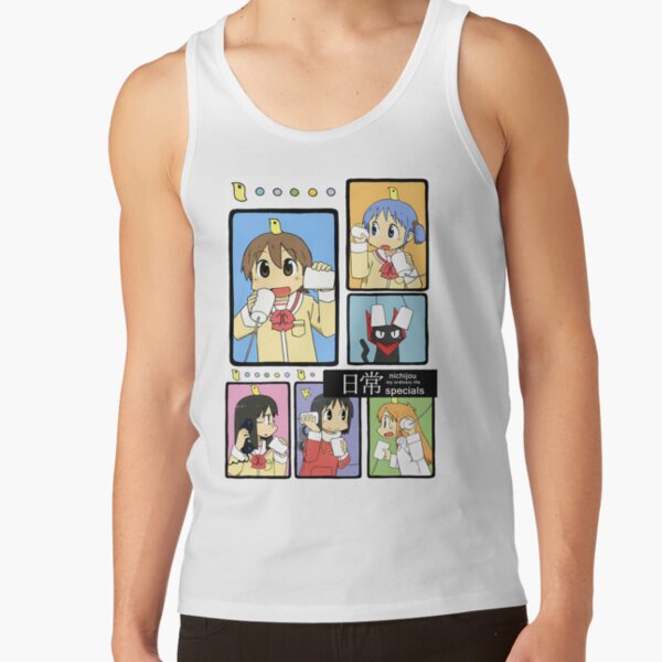 Nichijou Main Characters Tank Top