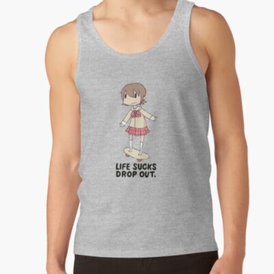 Yuuko Aioi Life Sucks Drop Out Tank Top