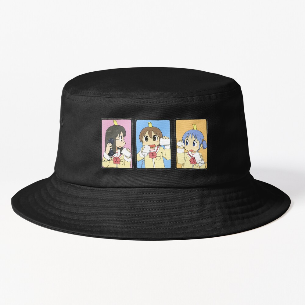 Nichijou Mai Minakami Yuuko And Mio Bucket Hat