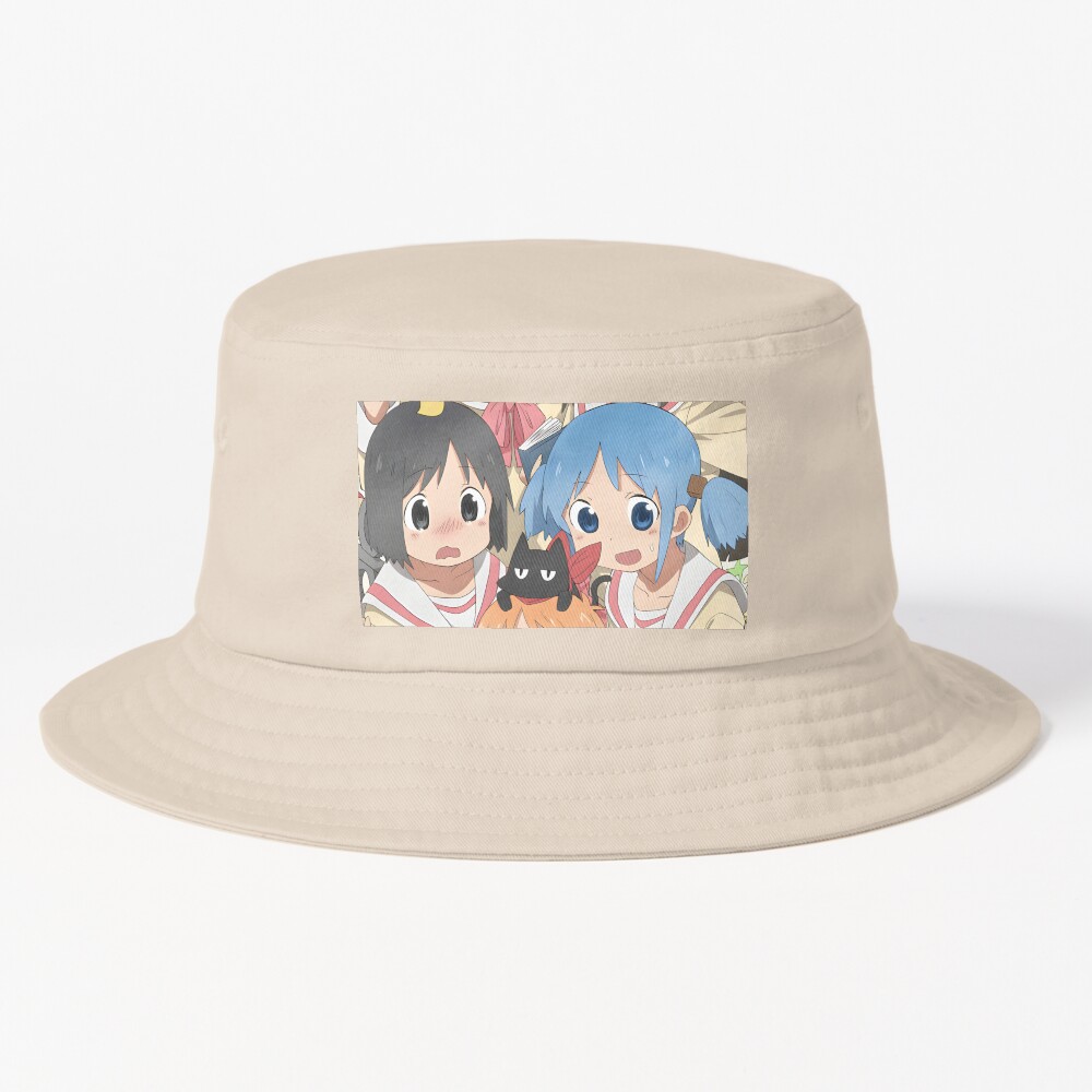 Nichijou Nano Shinonome And Mio Naganohara Bucket Hat