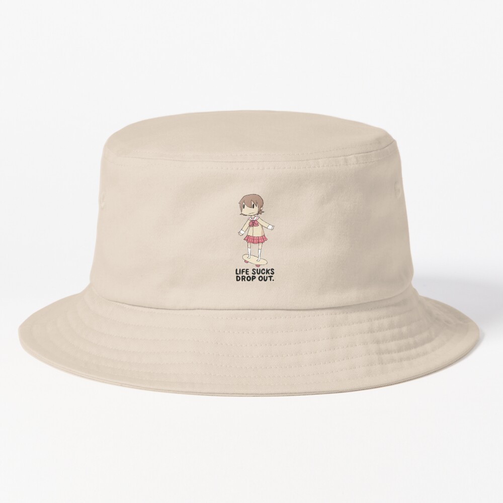 Nichijou Life Sucks Drop Out Bucket Hat