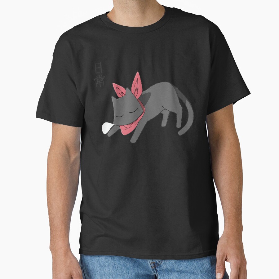 Nichijou Sleeping Sakomoto T-shirt - Image 2