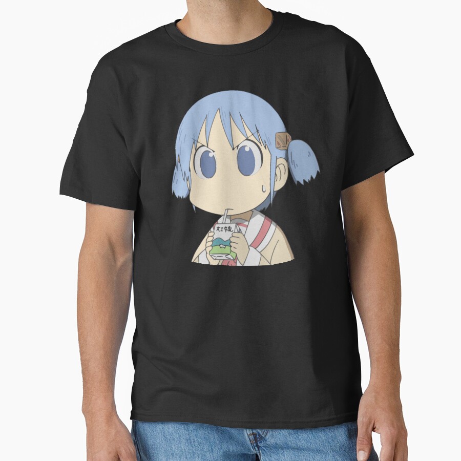 Nichijou Mio Naganohara Drink Milk T-shirt - Image 2