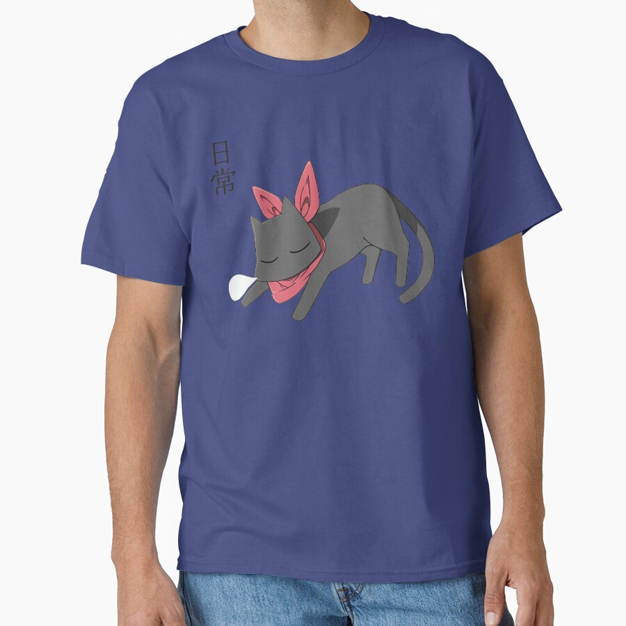 Nichijou Sleeping Sakomoto T-shirt - Image 4