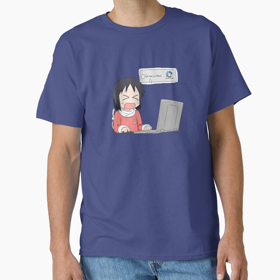 Nichijou Nano Shinonome Crying T-shirt - Image 4