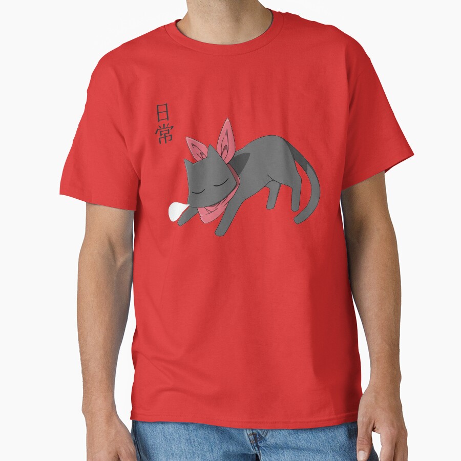 Nichijou Sleeping Sakomoto T-shirt - Image 5
