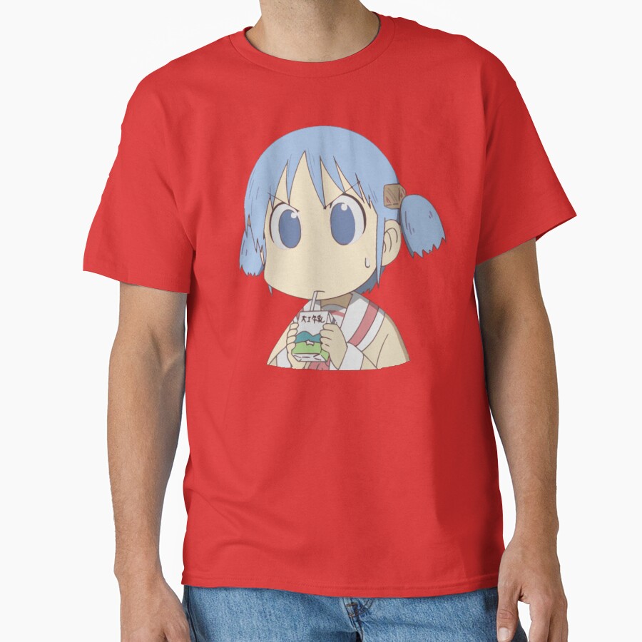 Nichijou Mio Naganohara Drink Milk T-shirt - Image 5