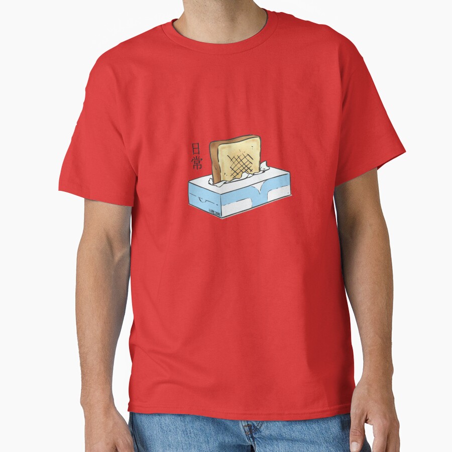 Nichijou Tissue Box Toaster T-shirt - Image 6