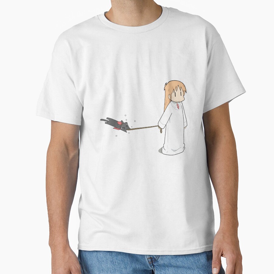 Nichijou Hakase Shinonome Walking Sakamoto T-shirt - Image 2