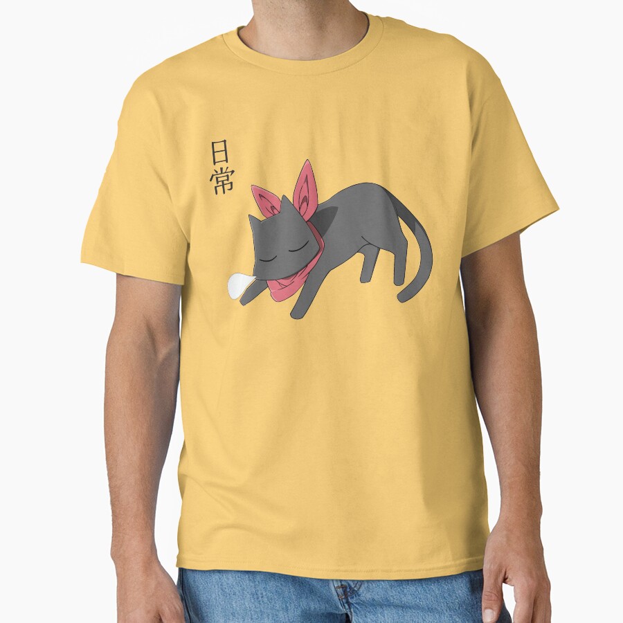 Nichijou Sleeping Sakomoto T-shirt - Image 6