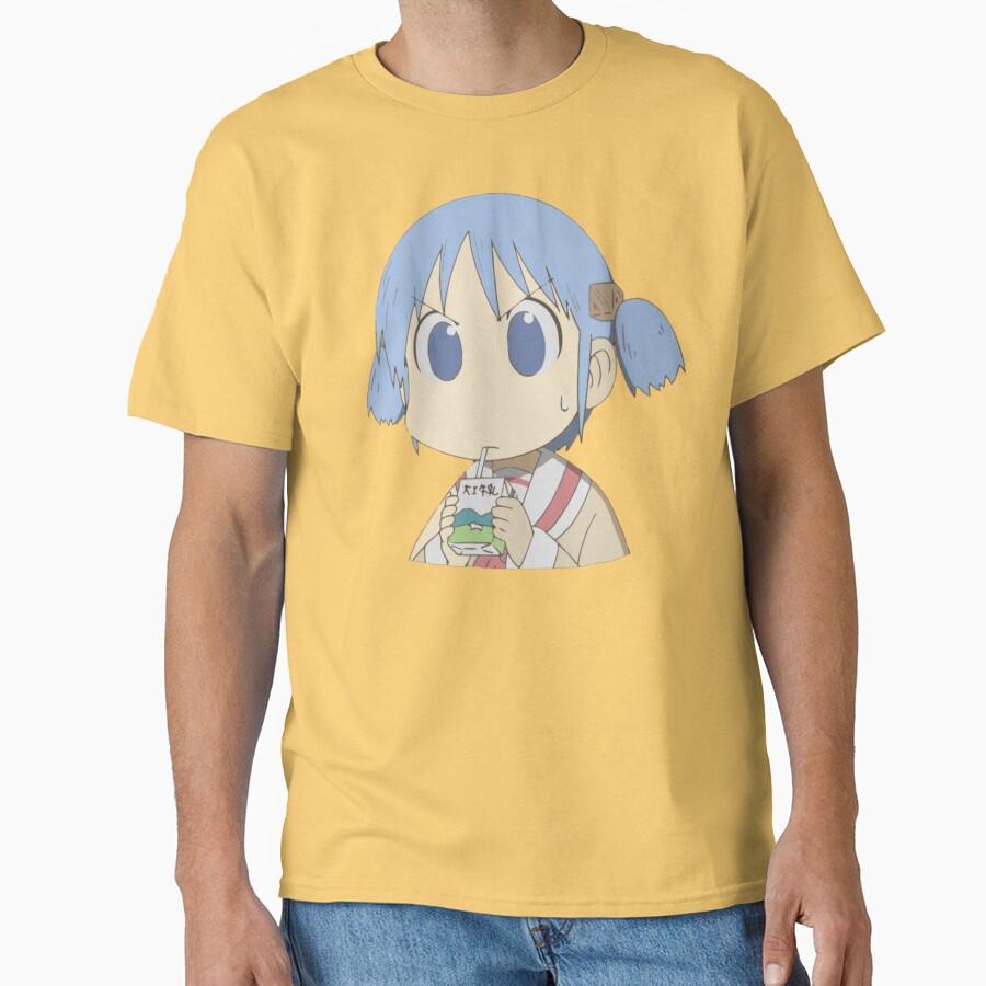 Nichijou Mio Naganohara Drink Milk T-shirt - Image 6