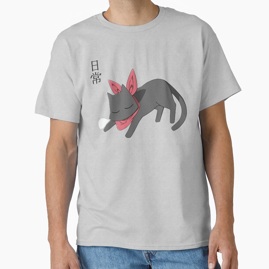 Nichijou Sleeping Sakomoto T-shirt - Image 3