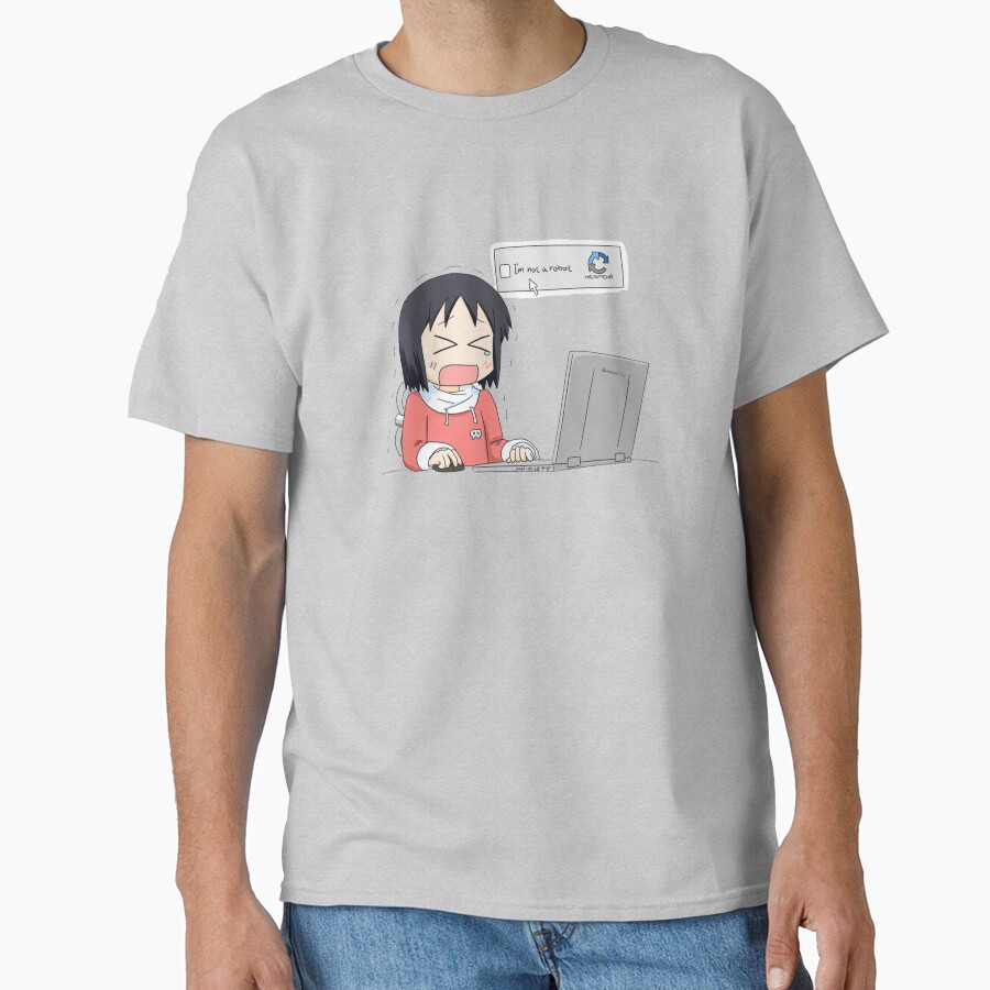 Nichijou Nano Shinonome Crying T-shirt - Image 3