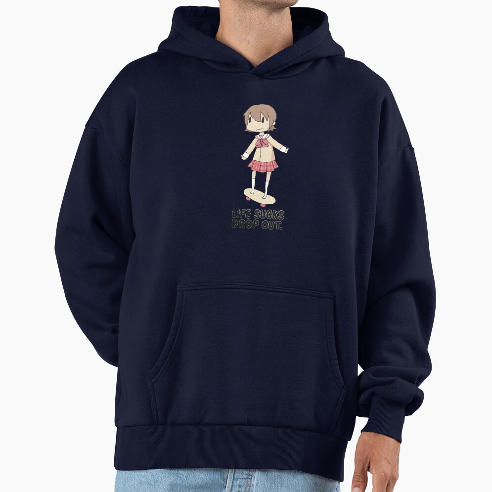 Yuuko Aioi Life Sucks Drop Out Hoodie - Image 5