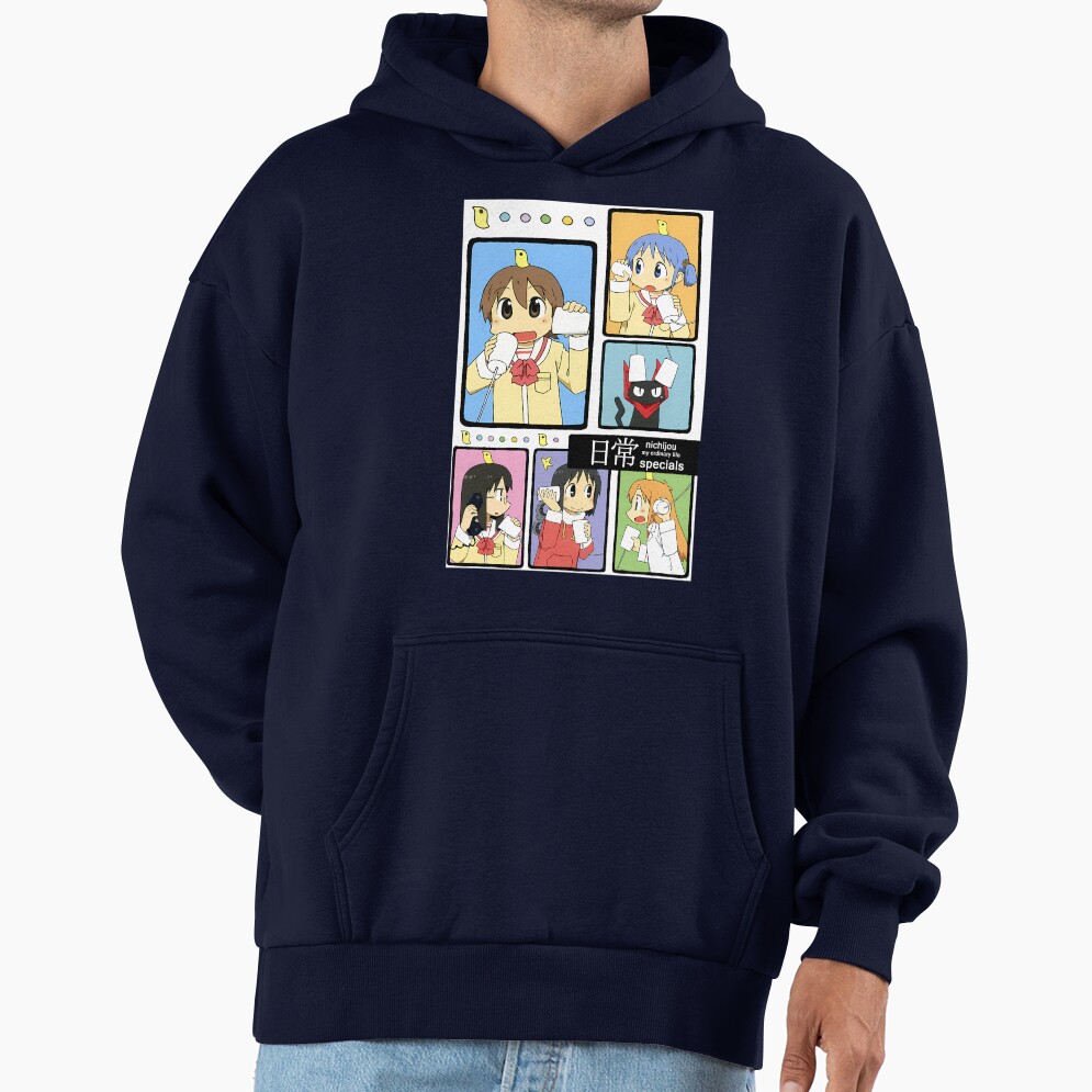 Nichijou Main Characters Hoodie - Image 5