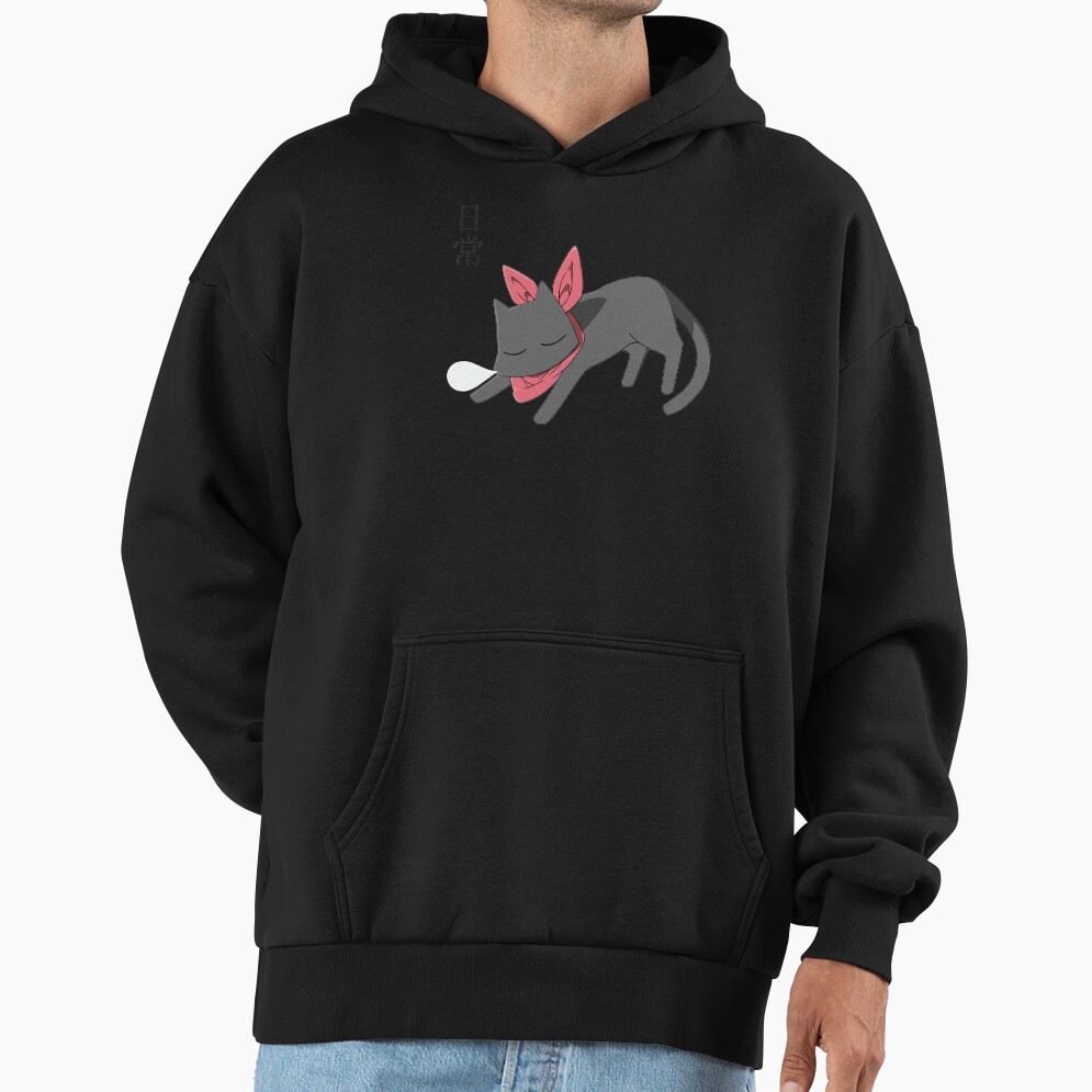 Nichijou Sleeping Sakomoto Hoodie - Image 2
