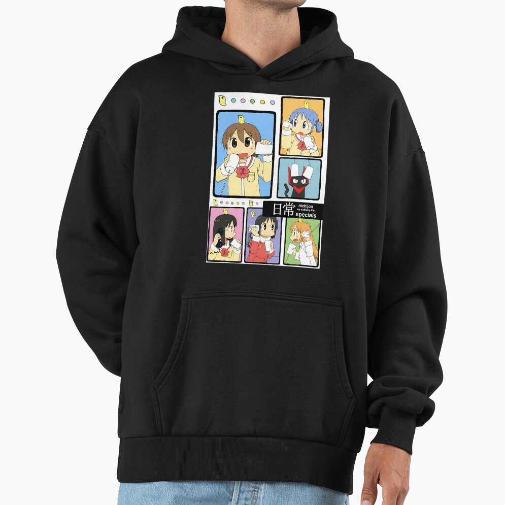 Nichijou Main Characters Hoodie - Image 3