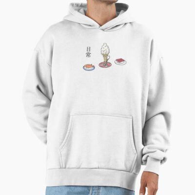Nichijou Ice Cream And Sushi Hoodie