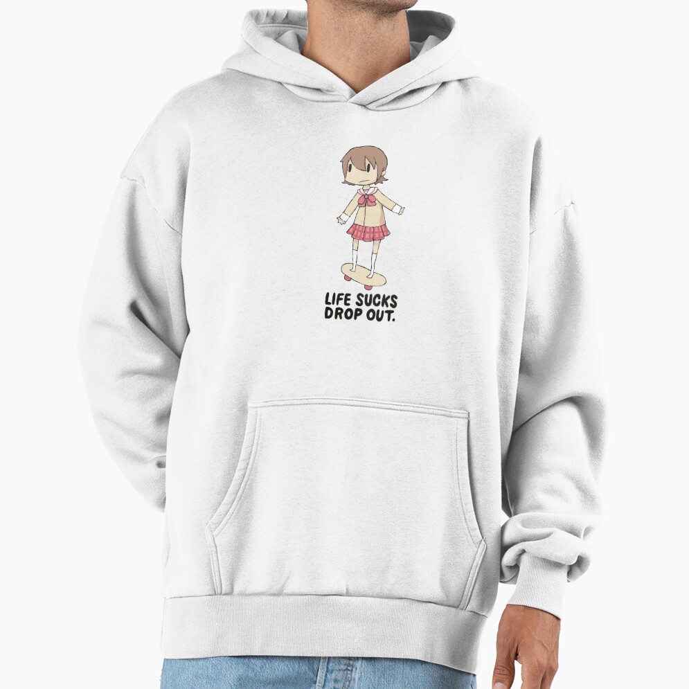 Yuuko Aioi Life Sucks Drop Out Hoodie - Image 2