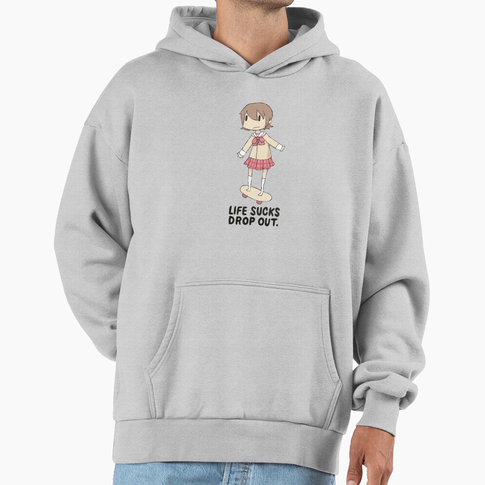 Yuuko Aioi Life Sucks Drop Out Hoodie - Image 4