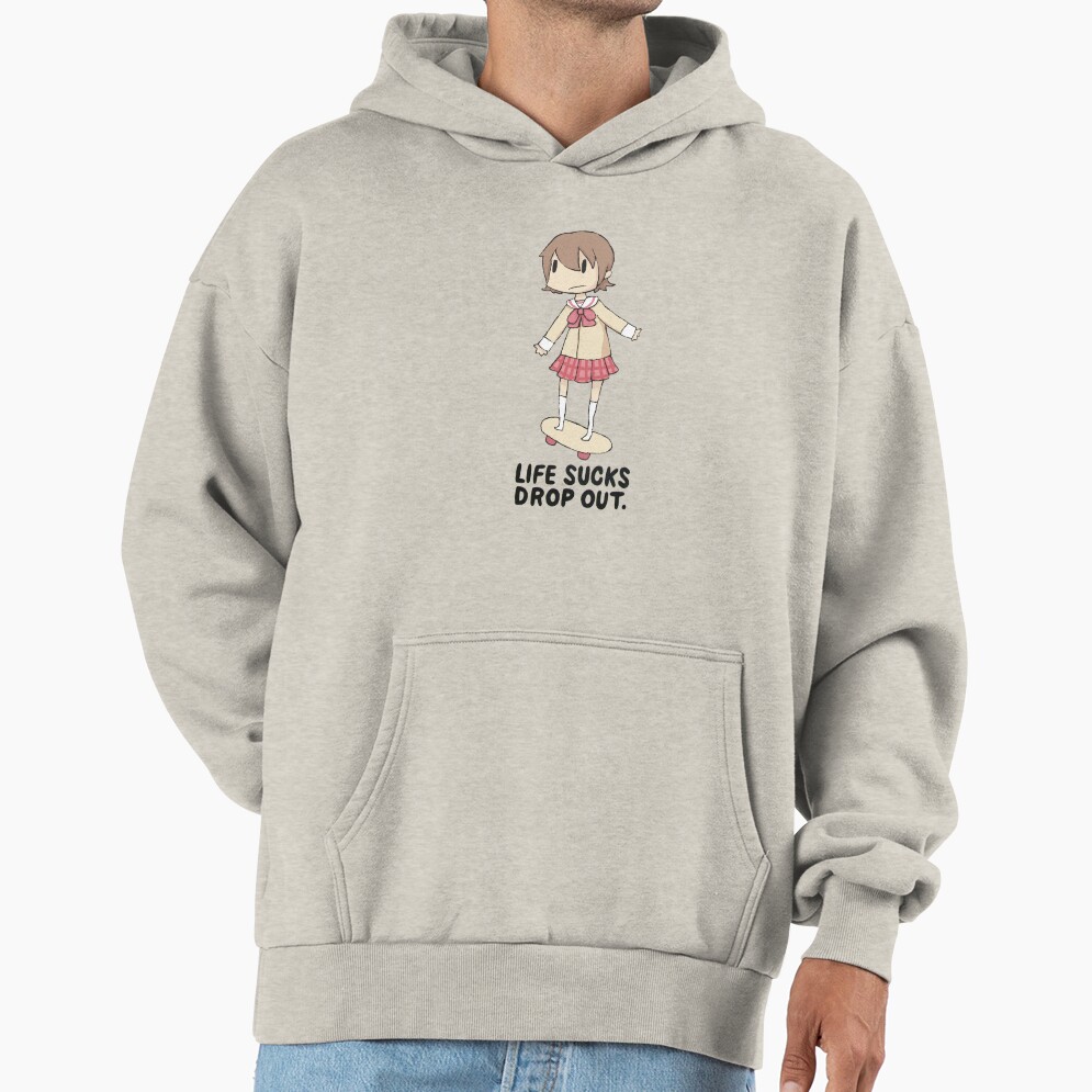 Yuuko Aioi Life Sucks Drop Out Hoodie - Image 3