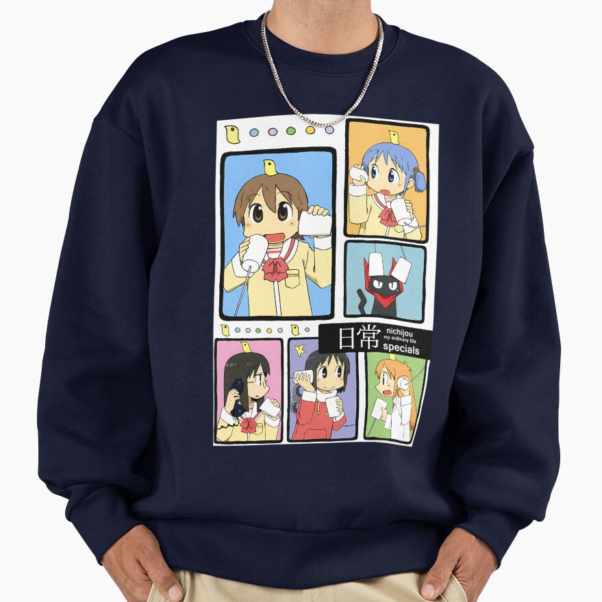 Nichijou Main Characters Sweatshirt - Image 5