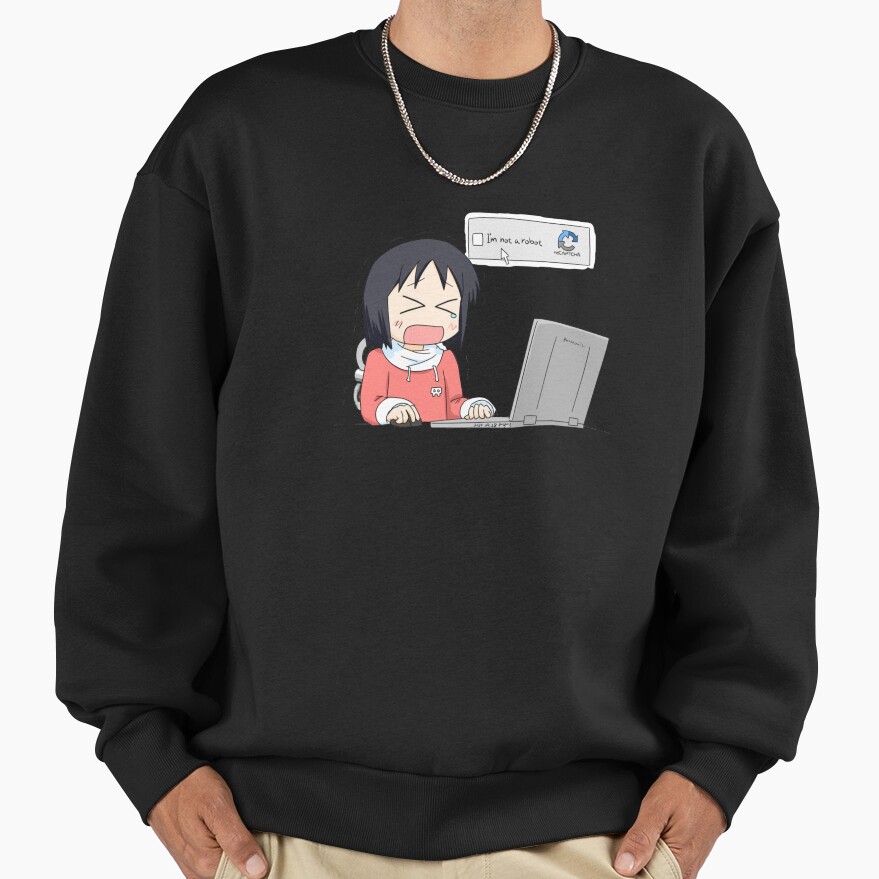 Nichijou Nano Shinonome Crying Sweatshirt