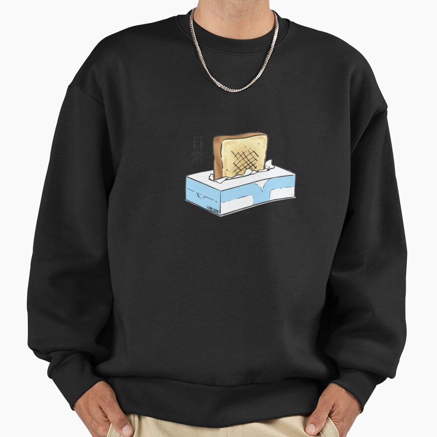 Nichijou Tissue Box Toaster Sweatshirt - Image 3