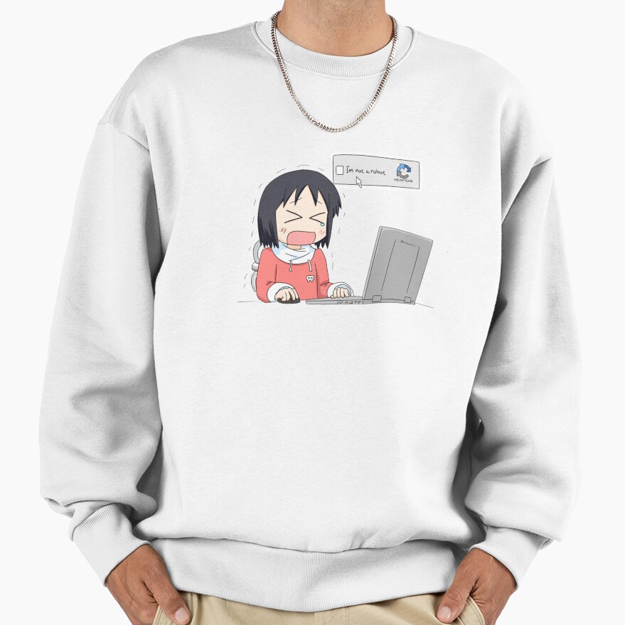 Nichijou Nano Shinonome Crying Sweatshirt - Image 2
