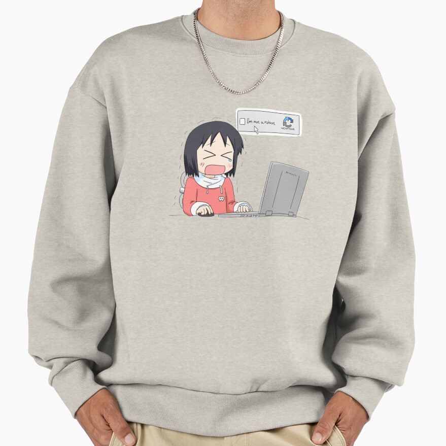 Nichijou Nano Shinonome Crying Sweatshirt - Image 3
