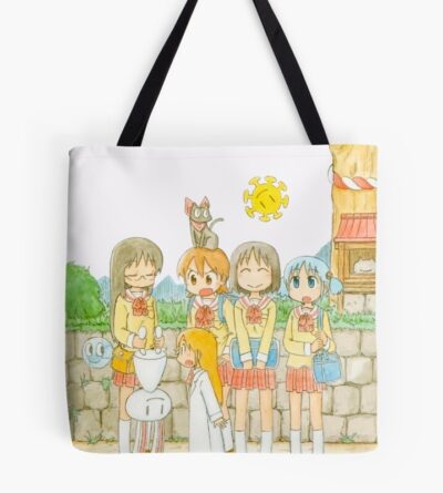 Retro Nichijou Main Characters Tote Bag