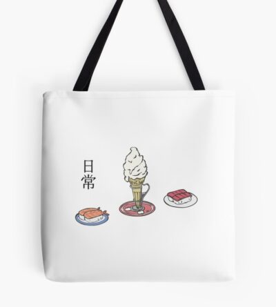 Nichijou Ice Cream And Sushi Tote Bag