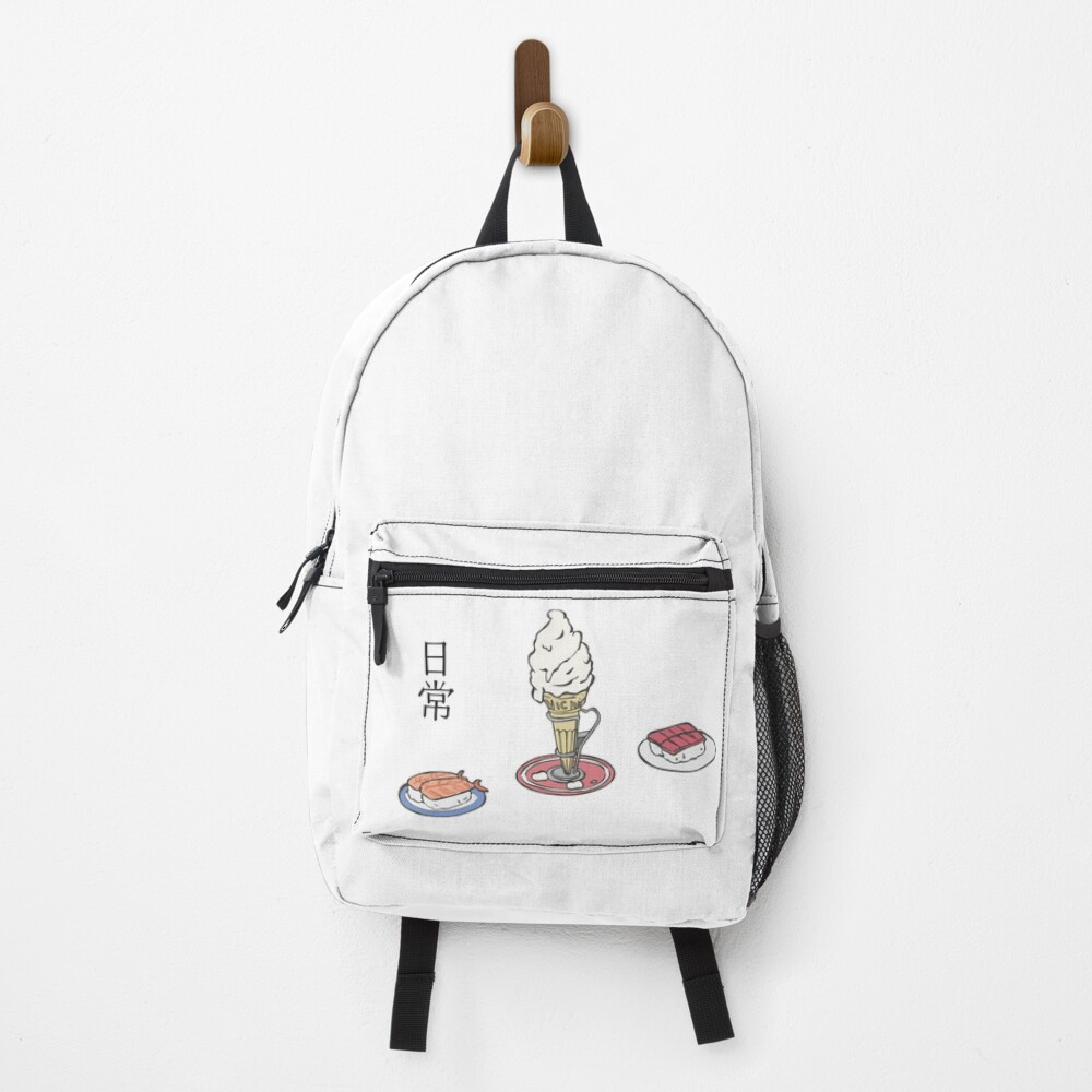 Nichijou Ice Cream And Sushi Backpack