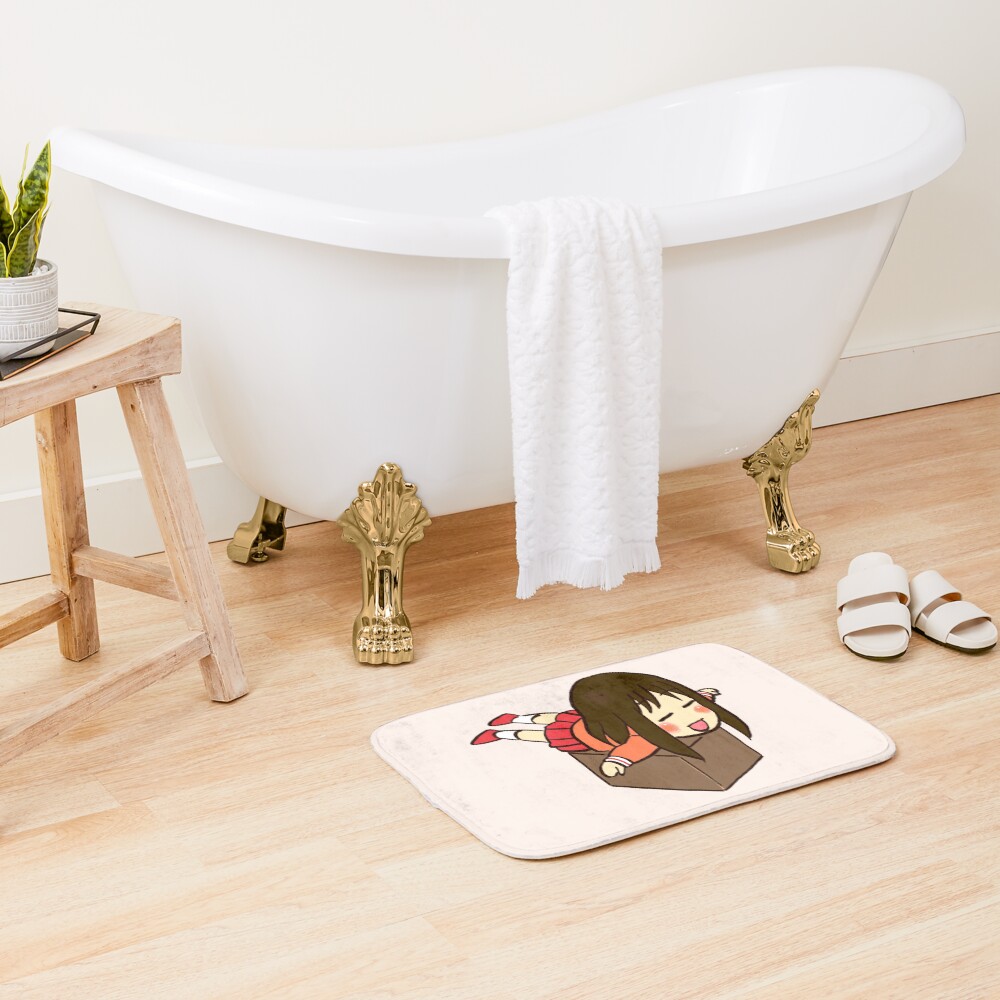 Cardboard Box Airplane Osaka Bath Mat - Image 2