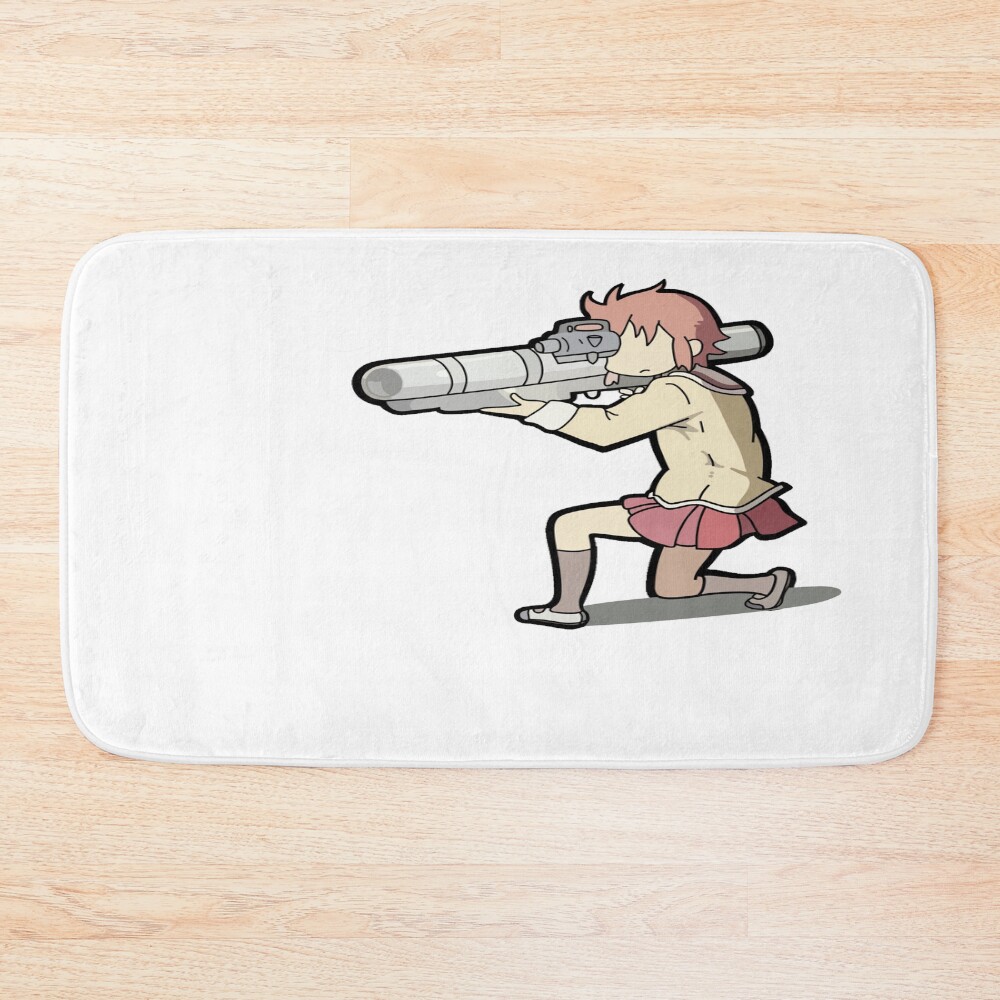 Nichijou Misato Missile Bath Mat