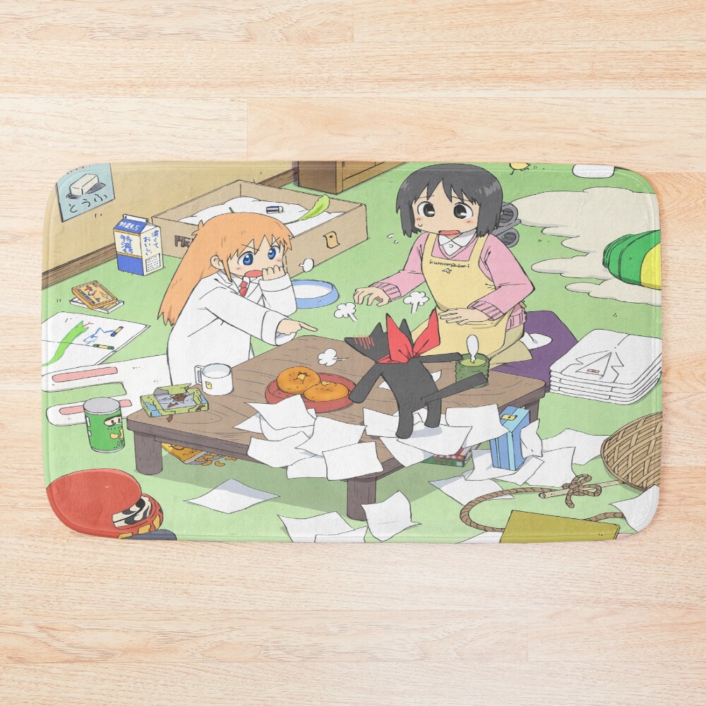 Nichijou Nano Shinonome And Hakase Shinonome Bath Mat