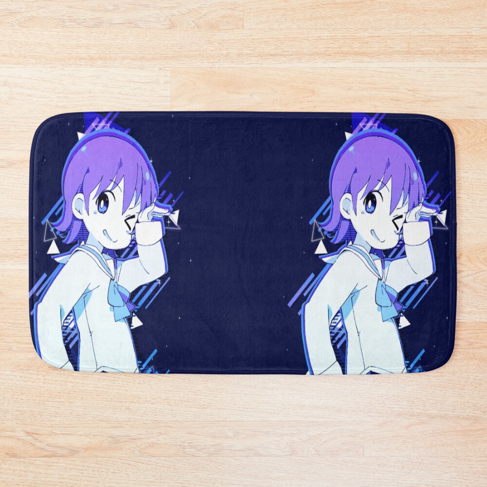 Neon Yuko Aioi Nichijou Bath Mat