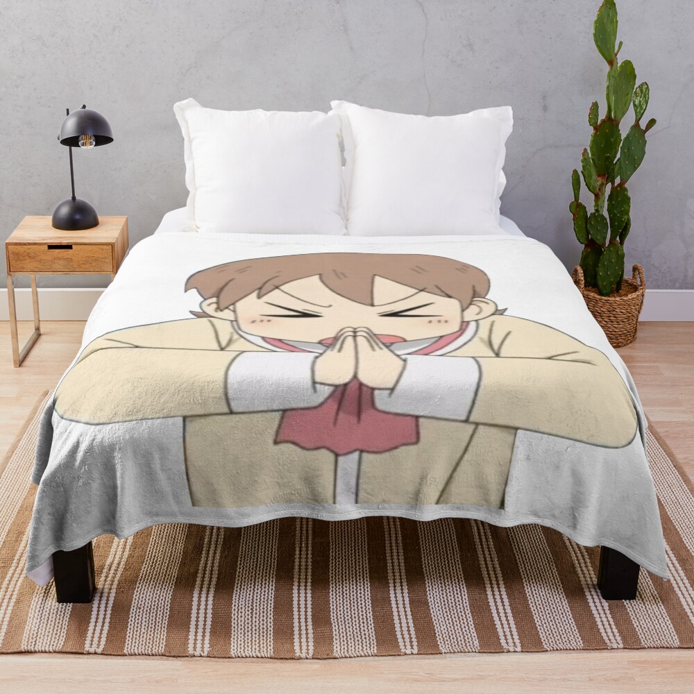 Funny Nichijou Yuuko Aioi Throw Blanket