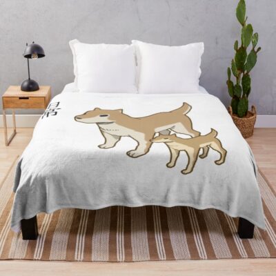 Nichijou Buddy Shiba Inu Throw Blanket